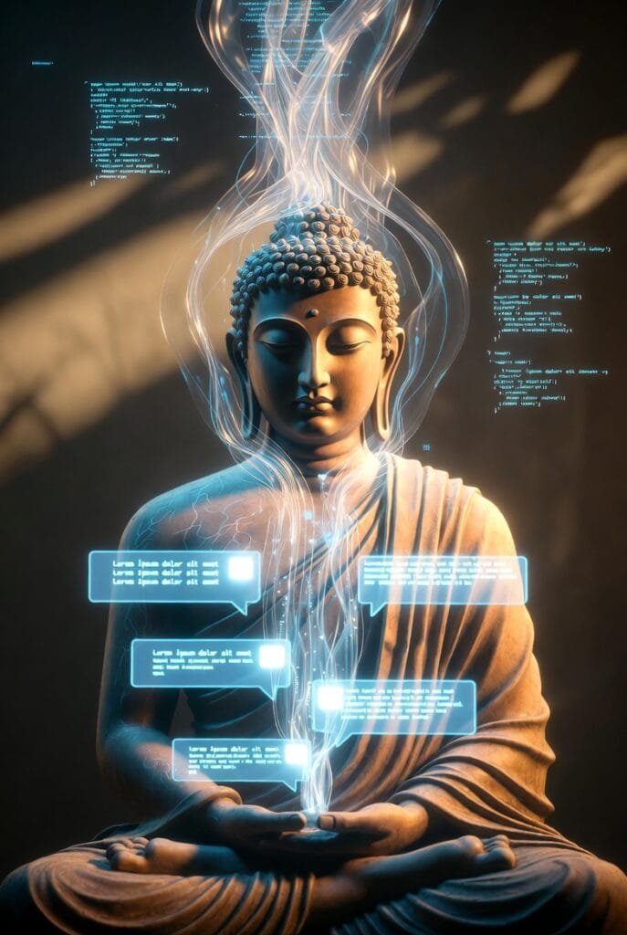 Buddha's Avatar in Conversation with A.I