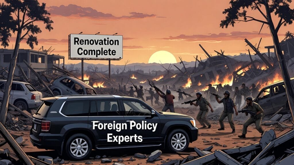 Regime Change Is Just Interior Design for NationsBefore: Sovereignty. After: Chaos with Better Branding.Welcome to “Extreme Makeover: Nation Edition”