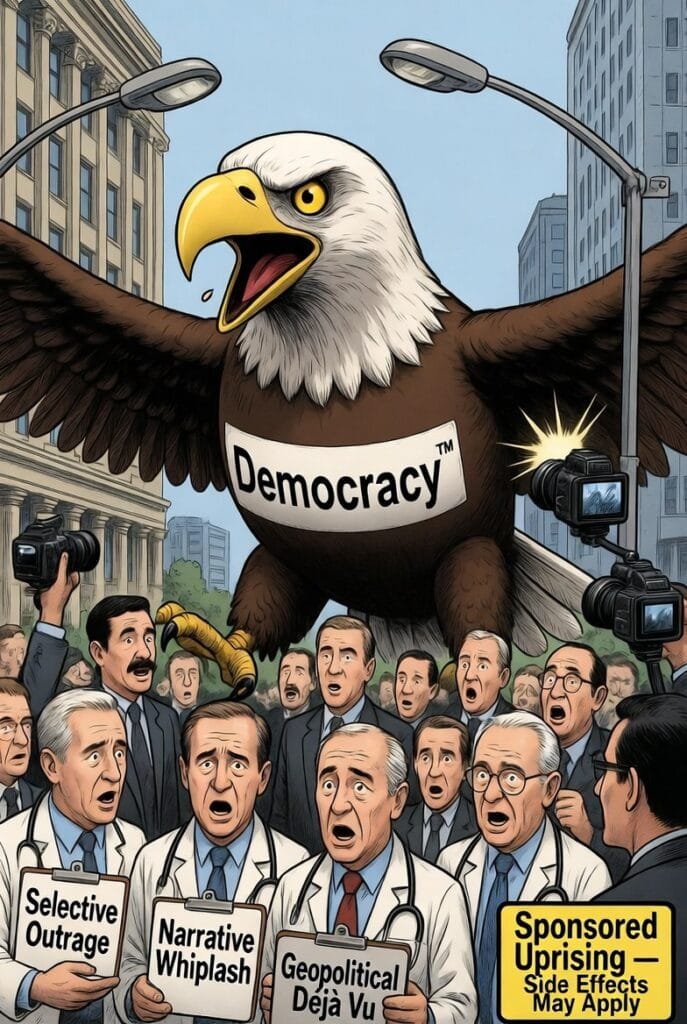 Iran Breaking News: Democracy™ Showers Expected Over Tehran, With a 90% Chance of Confusion