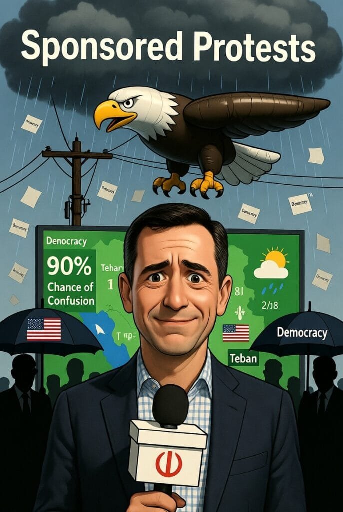 Iran Breaking News: Democracy™ Showers Expected Over Tehran, With a 90% Chance of Confusion
